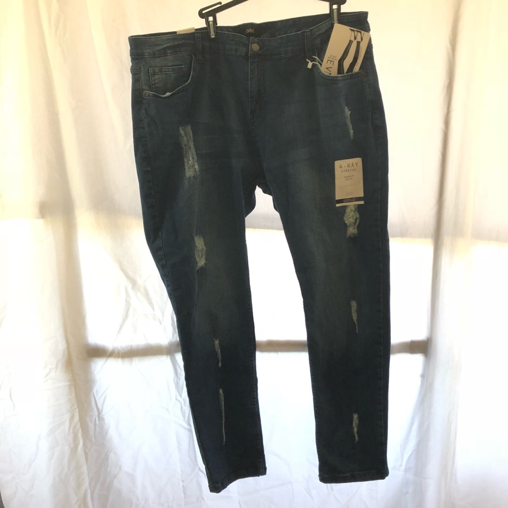 EVN1 Super Stretch Mid Rise Skinny Jeans Denim